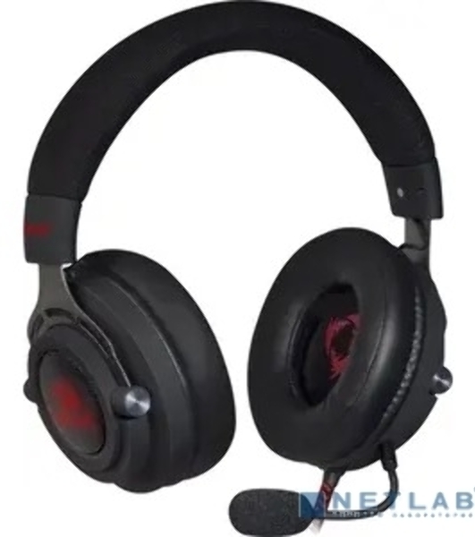 Гарнитура Defender Aspis Pro чёрный, проводная, съёмный микрофон, подсветка