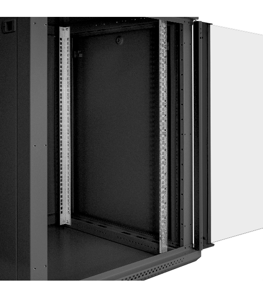 Шкаф телекоммуникационный 19' настенный 15U ExeGate EC-WM-15U.600.G.BLACK (19”, 15U, 600x600x769mm (ШхГхВ), передняя дверь закаленное стекло, съемные боковые панели, пыле- и влагозащита IP23, черный RAL 9004)