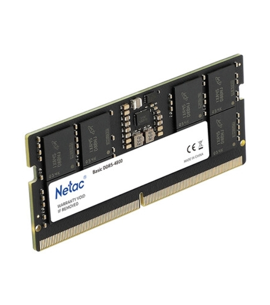 Оперативная память NETAC Basic, DDR5, 16GB (1x16GB), 4800MHz, CL40, DIMM