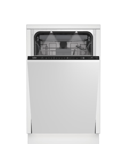 Встраиваемая посудомоечная машина Beko BDIS38120Q, белый, 44.8 см, 11 компл., 46 дБ, класс A
