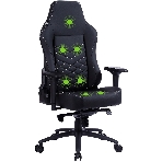 Кресло Cactus CS-CHR-0112BL-M черный, экокожа, 120 кг, подголовник, регулируемые подлокотники, механизм качания, фото19