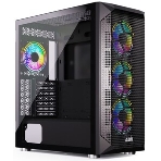 Компьютерный корпус ABR Quantum черный (1хUSB Type-C, 2хUSB 2.0, HD Audio, 4xRGb Fan, ATX, E-ATX), фото14