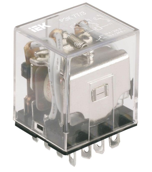 Реле РЭК77/4(LY4) 10А 220В АC RRP10-4-10-220A IEK