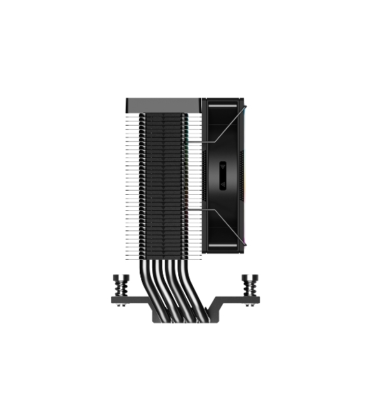 Кулер PCCooler R400 ARGb черный 92мм алюминий+медь 2200r m 30db 4-pin 180W 133мм