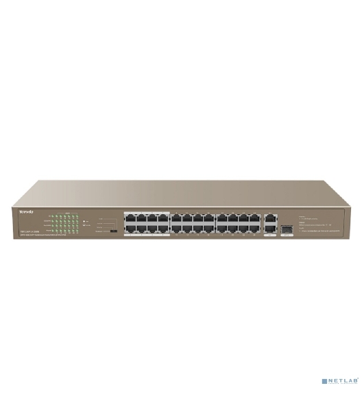 Коммутатор Tenda TEF1126P-24-250W 26-Портовыйбез управления FE c 24 портами PoE