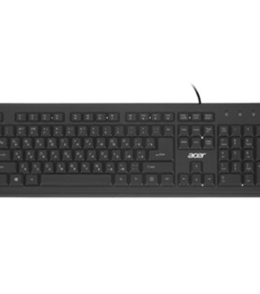 Клавиатура проводная Acer OKW120, USB, черный