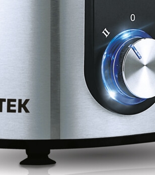 Соковыжималка Centek CT-1212 стальной/чёрный, центробежная, 1200 Вт, 1100 мл, механическое