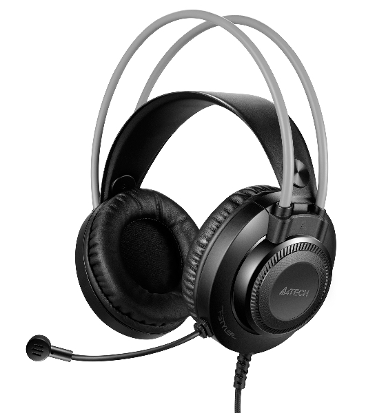 Гарнитура A4Tech Fstyler FH200i серый, проводная