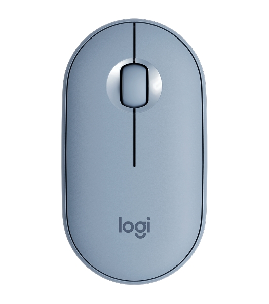 Мышь беспроводная Logitech Pebble M350 серый, 1000 dpi, радиоканал, Bluetooth, USB, кнопки - 3