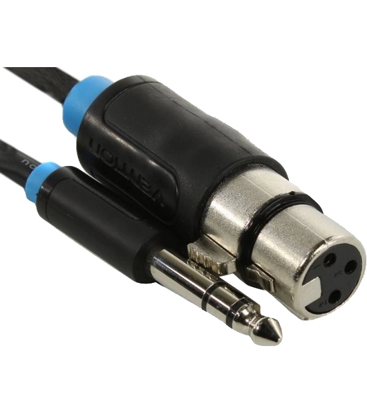Кабель Vention аудио Jack 6.5 M/XLR F - 1.5м