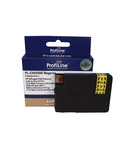 Картридж струйный ProfiLine PL-CN055AE (№933XL) для принтеров HP Officejet 6700 Premium e-All-in-One H711n/7610 Wide Format e-All-in-One/6100 ePrinter H611/6600 e-All-in-One H711g/7110 Wide Format ePrinter H812a Magenta