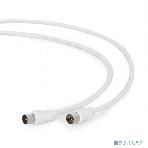 Кабель телевизионный Cablexpert CCV-515-W-3M, Coaxial M/F, белый, 3м, фото8