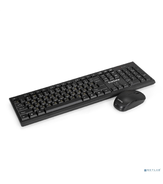 Комплект клавиатура+мышь ExeGate MK280 беспроводной, USB, 1000 DPI, чёрный
