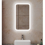 Зеркало Bau Stil 40х70, LeD подсветка, сенсор, антипар, пластиковый защитный корпус, фото 1