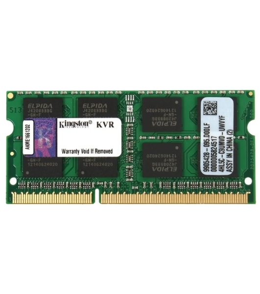 Оперативная память Kingston ValueRAM, DDR3, 8GB (1x8GB), 1600MHz, CL11, SO-DIMM