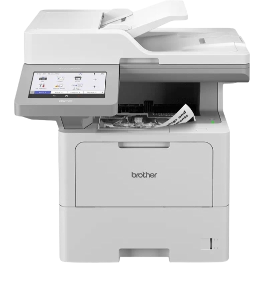 МФУ лазерное Brother MFC-L6910DN, А4, ч/б, печ. 50 стр/мин, скан. до 100 стр/мин., 1200x1200 dpi (печать), 600 x 600 DPI (скан.), NFC, Ethernet, USB