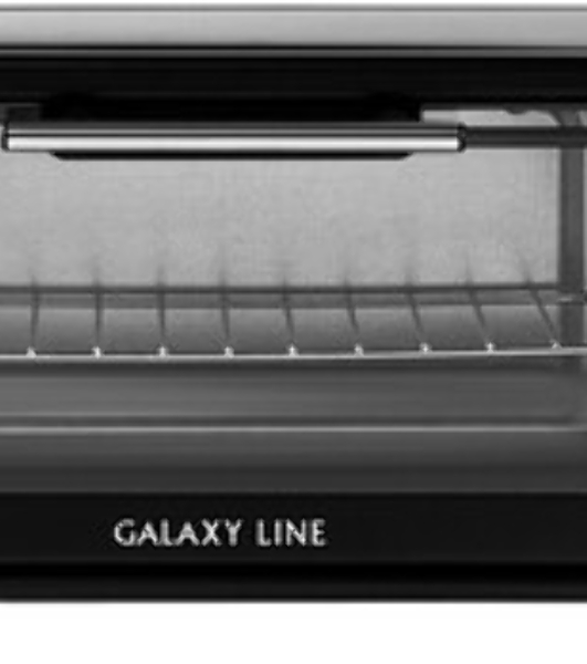 Мини-печь Galaxy Line GL 2625, черный, 8 л, 1000 Вт, таймер на 60 минут, индикатор работы, автоотключение