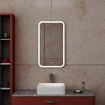 Зеркало Bau Stil 40х70, LeD подсветка, сенсор, антипар, пластиковый защитный корпус, фото2