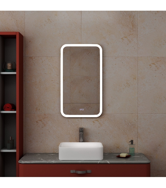 Зеркало Bau Stil 40х70, LeD подсветка, сенсор, антипар, пластиковый защитный корпус