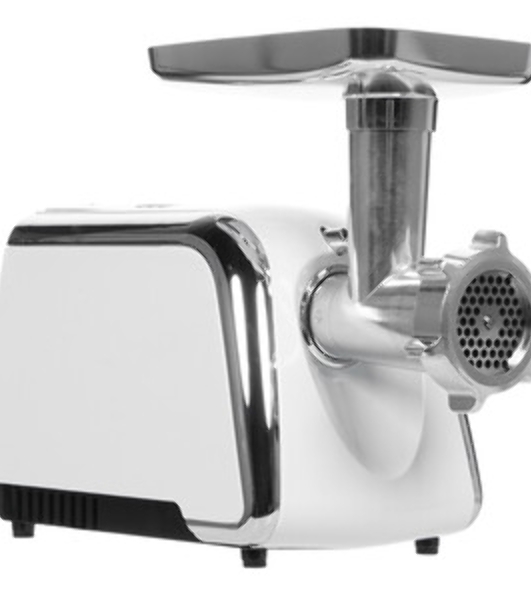 Мясорубка электрическая Centek CT-1602 Juice белый, 2000 Вт, 2.0 кг/мин, реверс, защита от перегрузки, металлический лоток, насадки - 5