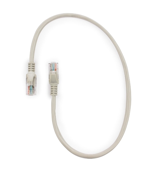 Патч-корд UTP Cablexpert cat.5e, 0.5м, литой, многожильный, серый