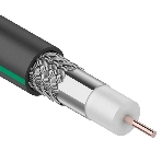 Кабель коаксиальный PROconnect SAT 703 B, Cu/Al/Al, 75%, 75 Ом, бухта 100 м, черный OUTDOOR, фото 1