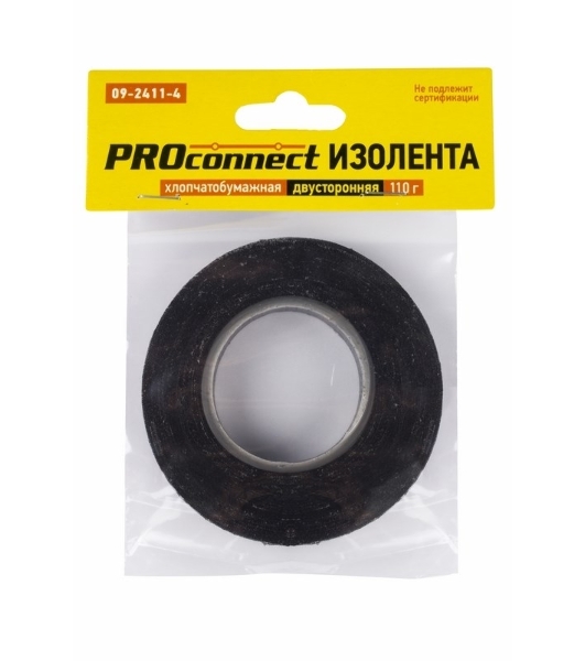 Изолента ХБ PROconnect 18 х 0,35 мм, (ролик 16,4 м/110 г) (2-ПОЛ)