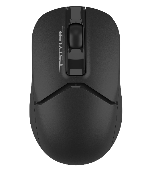 Мышь беспроводная A4Tech Fstyler FG12 черный, 1200 dpi, радиоканал, USB, кнопки - 3