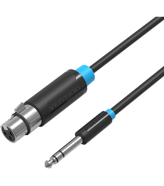 Кабель Vention аудио Jack 6.5 M/XLR F - 2м