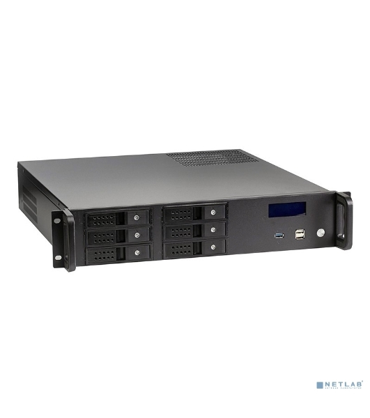 Серверный корпус ExeGate Pro 2U480-HS06 (RM 19', высота 2U, глубина 480, БП 500ADS, 6xHotSwap, USB)