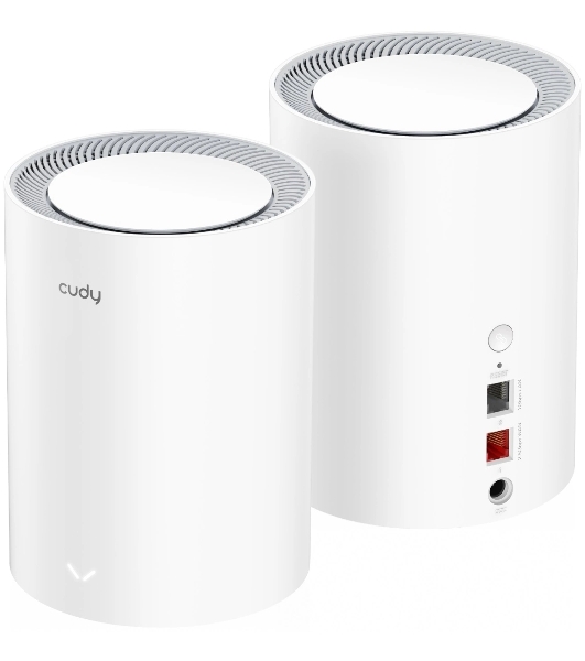 Бесшовный Mesh роутер Cudy M3000(2-PACK) AX3000 10/100/1000/2500BASE-T, белый (упак.:2шт)