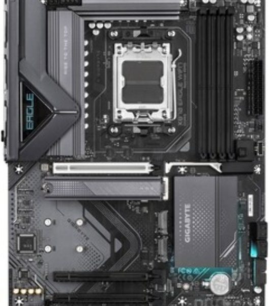 Материнская плата Gigabyte X870 EAGLE WIFI7, AM5, AMD X870, 4xDDR5, 4xSATA, 3xM.2, 1xPCI-E 5.0 x16, 2xPCI-E 3.0 x1, 1xHDMI, 1xUSB-C (DP), 1x 2.5Gb LAN, 4xUSB-A 2.0, 3xUSB-A 3.2 Gen 1, 1xUSB-A 3.2 Gen 2, 2xUSB-C 3.2 Gen 2 (USB4), 3x3.5 мм, 7.1, ATX