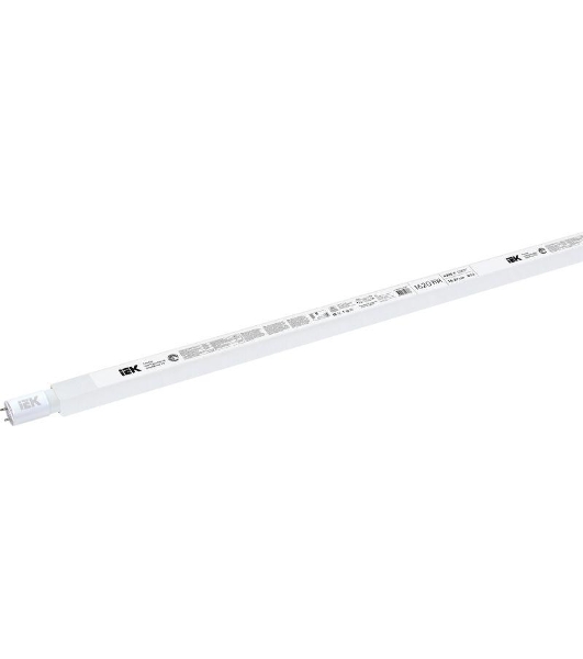 Лампа светодиодная IEK LLE-T8-18-230-40-G13 ECO T8 линейная 18Вт 230В 4000К G13 IEK (аналог люм.лампы 36Вт)