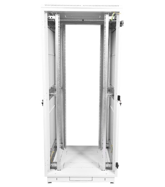 Шкаф коммутационный ЦМО ШТК-М-42.8.8-4ААА 42U 800x820 мм пер. дв. перфор. задн. дв. стал. лист 2 бок. пан. 500 кг белый