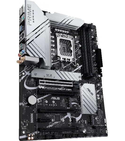 Материнская плата ASUS PRIME Z790-P WIFI, LGA 1700, Intel Z790, 4xDDR5, 4xSATA, 3xM.2 PCIe 4.0 x4, 1xPCIe 5.0 x16, 3xPCIe x4, 1xPCIe x1, 1xHDMI, 1xDP, 1xUSB-C 3.2 Gen 2, 1xUSB 3.2 Gen 2, 2xUSB 3.2 Gen 1, 4xUSB 2.0, 1x 2.5Gb LAN, 3x3.5 мм, 7.1, ATX