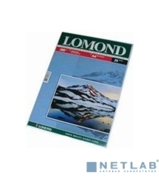 Фотобумага Lomond односторонная глянцевая, 200г/м2,A4 (21X29,7)/25л. для струйной печати