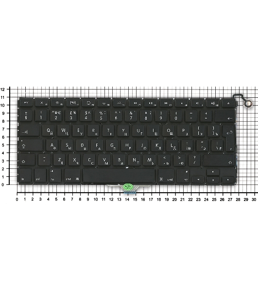 Клавиатура для ноутбука MacBook Air A1304 A1237 13.3 черная большой ENTER