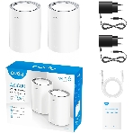 Бесшовный Mesh роутер Cudy M3000(2-PACK) AX3000 10/100/1000/2500BASE-T, белый (упак.:2шт), фото3