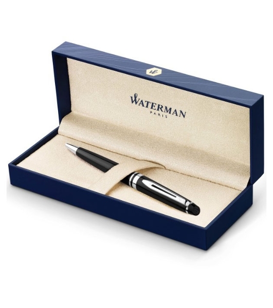 Ручка шариковая Waterman Expert 3 (CWS0951800) Black CT M, синие чернила, подарочная коробка