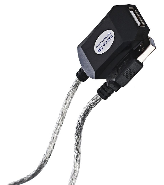 Кабель Aopen/QustКабель-адаптер USB2.0-repeater, удлинительный активный Am-->Af 5м (ACU823-5M) 6938510851314