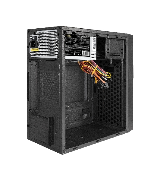 Компьютерный корпус Minitower ExeGate BAA-105-01-UNS350 (mATX, БП UNS350 с вент. 12см, 2*USB, аудио, черный)