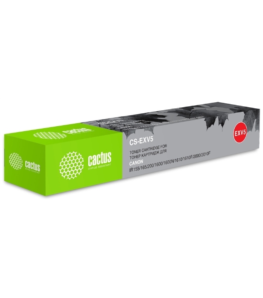 Картридж лазерный Cactus CS-EXV5 черный (7850 стр.) для Canon IR 1600/1605/1610/1630/1670/2000/2010