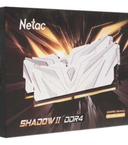 Оперативная память NETAC, DDR4, 16GB (1x16GB), 3200MHz, CL16, DIMM, с радиатором, белый