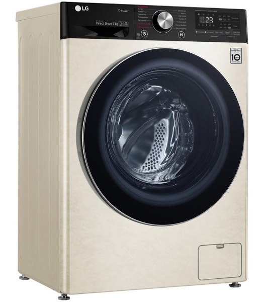 Стиральная машина LG F2V5HS9B бежевый, загрузка фронтальная 7 кг, 1200 об/мин, класс: А