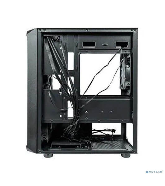 Компьютерный корпус Minitower mATX Eurocase 00-01003411 M205 4ARGb черный без БП закаленное стекло USB 3.0