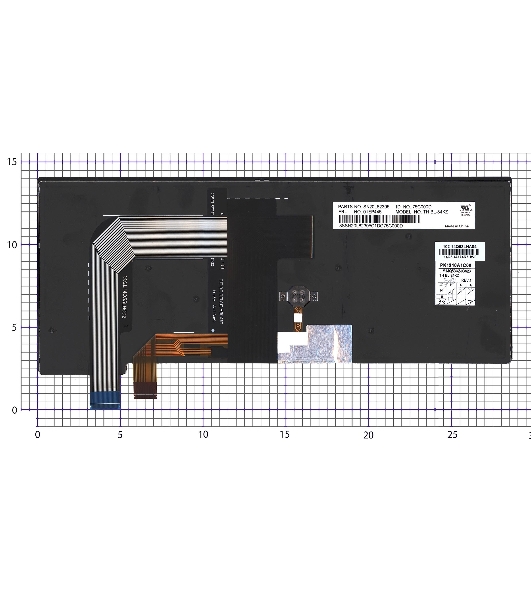 Клавиатура для ноутбука Lenovo Thinkpad T460S T470S черная с подсветкой