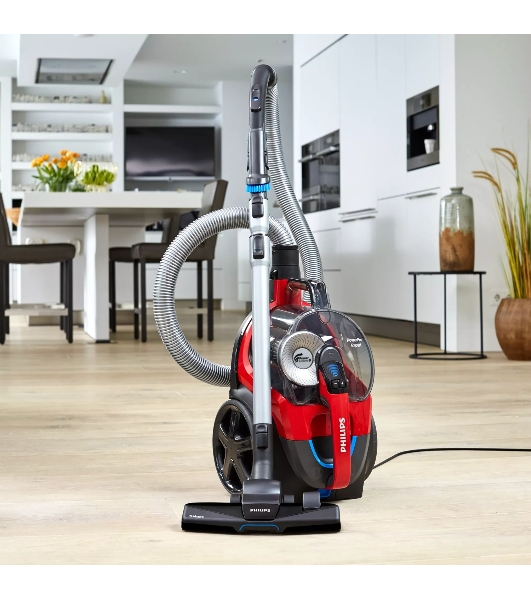 Пылесос Philips FC9728/01 красный/черный, 420/2000 Вт, уборка сухая, пылесборник контейнер 2 л