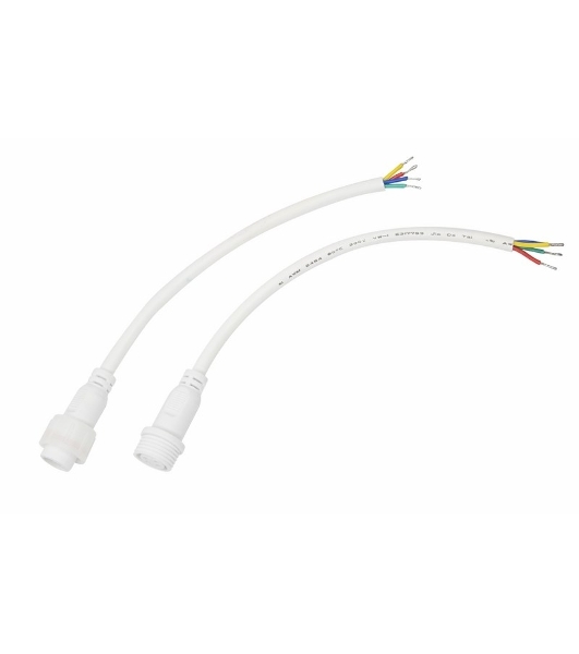 Соединительный кабель Rexant (4pin) герметичный (IP67) 4х0.75мм² белый