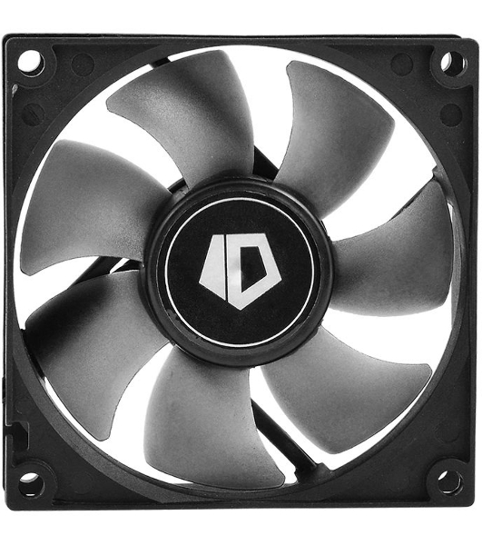Вентилятор для корпуса ID-Cooling NO-8025-SD черный, 80 мм, 2000 об/мин, 21 дБ, 3 pin
