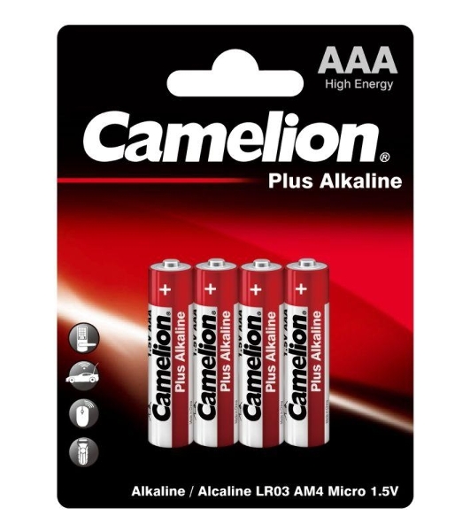 Элемент питания алкалиновый Camelion LR LR03 BL-4 (блист.4шт) 7369 1.5 В